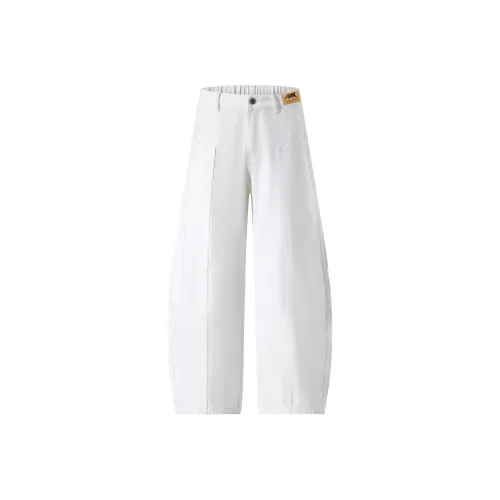 NXNM Белый Унисекс Джинсы