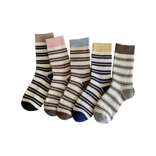 OEING 5 пар Женские носки MID до икры