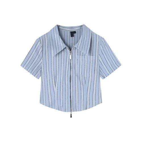 La Chapelle Синие полосы Женские Рубашки