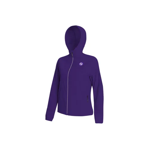Qinkung Ink Purple Women's Trench