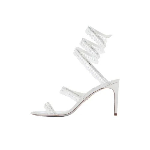 RENE CAOVILLA Chandelier One Ремень Сандалии 8 см Женские Белые