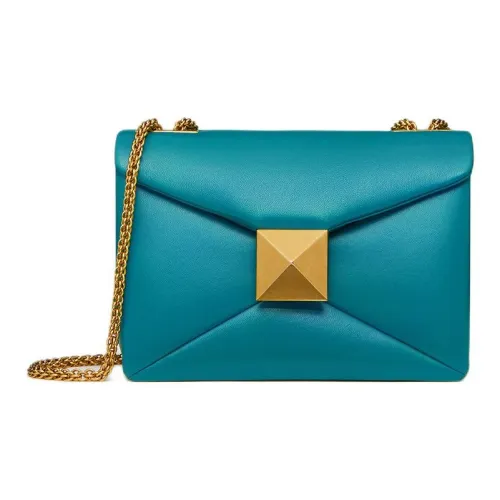 Valentino One Stud Sheepskin Ручная Сумка через плечо Сумка на плечо Женская Средиземноморский Синий