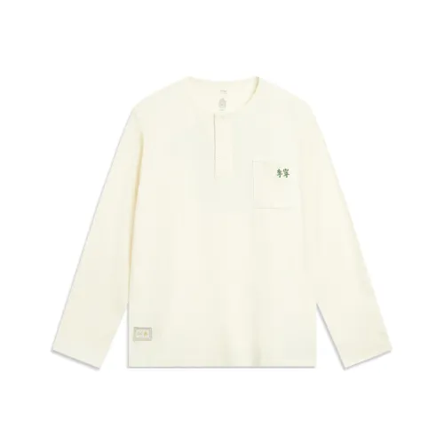 LINING x GUGONG LIANMINGKUAN Серия китайской культуры Рубашка Унисекс Жемчужная раковина Белый