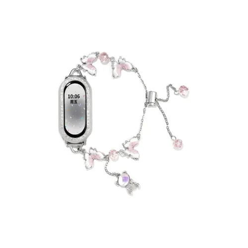 Akkerds Ремень Xiaomi Красный Бежевый Совместимость Бусины Металл