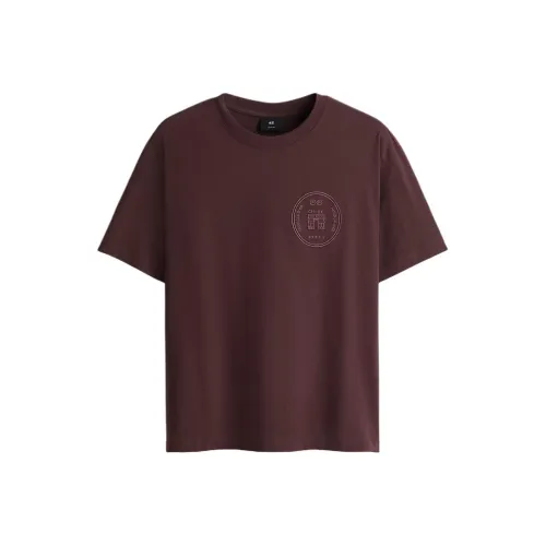 H M Сливовый Мужской T-Рубашки