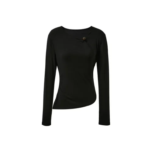 3COLOUR Классический черный Женские T-рубашки