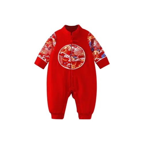 YouQi Красный Детский Комбинезоны Ползунки