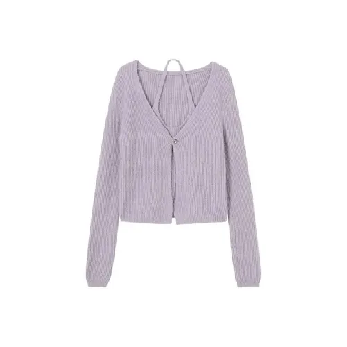 Mu Qingqing Светло-фиолетовый Женский Трикотаж