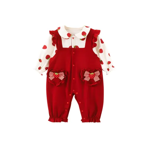 YouQi Красный Детский Комбинезоны Ползунки