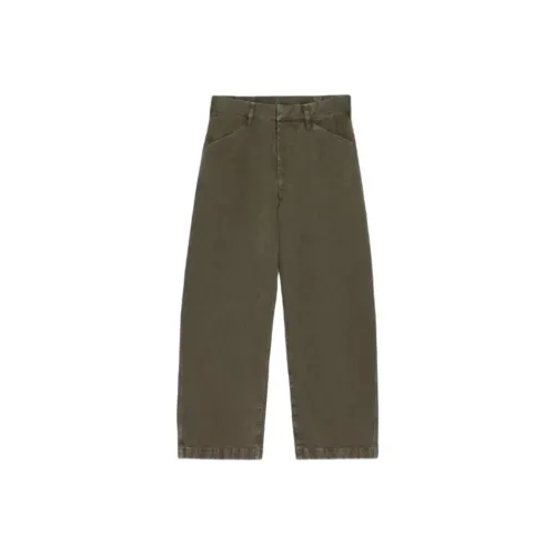 Lemaire Мужские Джинсы Мшисто-зеленого цвета
