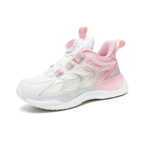 Деревянные дома Устойчивые к истиранию Отскок Водонепроницаемый и дышащий Низкий Топ Детские беговые кроссовки Розовый Детский