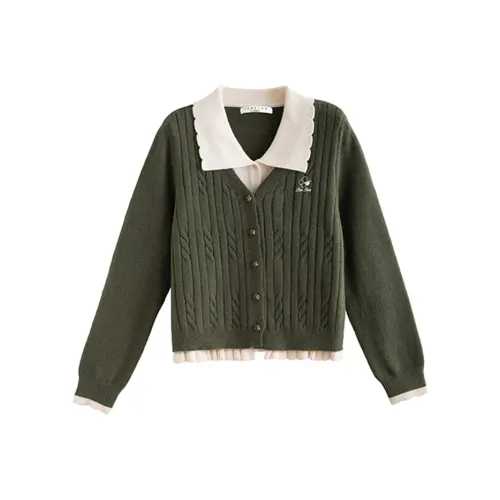 Tonlion Морской зеленый Женский Трикотаж