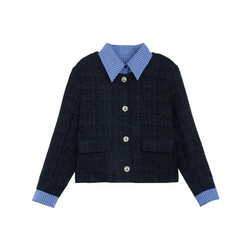 KKX Темно-синий женский куртки