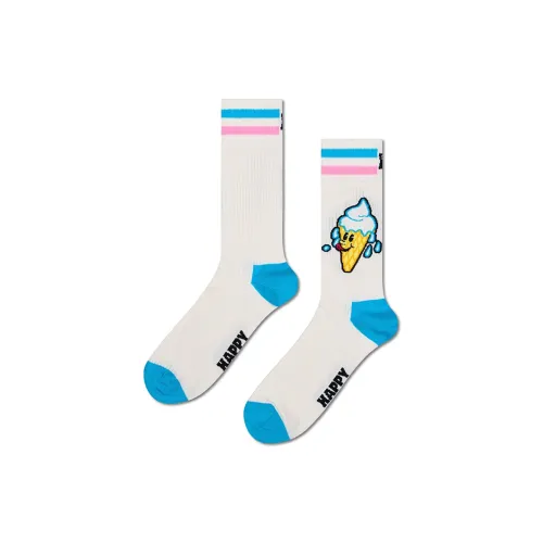 Happy Socks Белые Унисекс MID Носки до икры