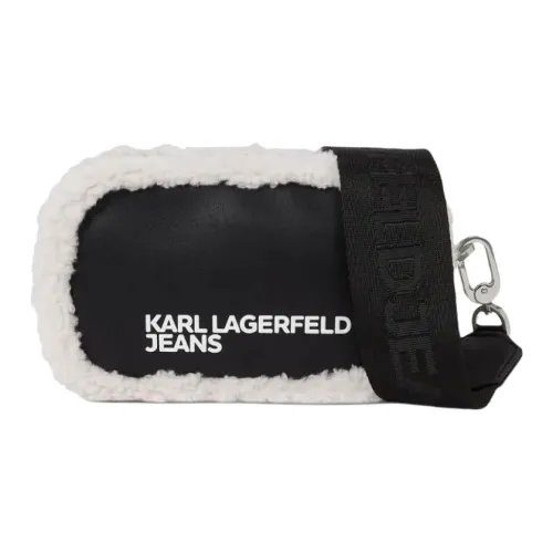 KARL LAGERFELD Полиэстер Сумка через плечо Женская Белая и Черная