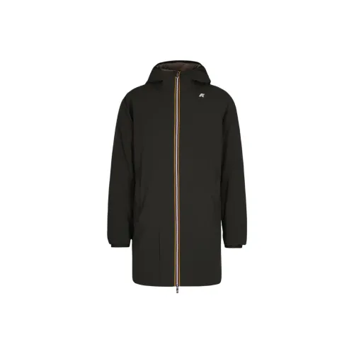 K WAY Зеленый Черный Мужская Куртка