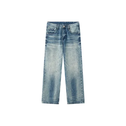 DONGDONGGUAI Сапфир Blue Унисекс Джинсы