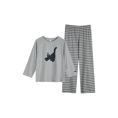 XUANJING 64211 Светлый Фотиния Серый Женский Пижамный Комплект