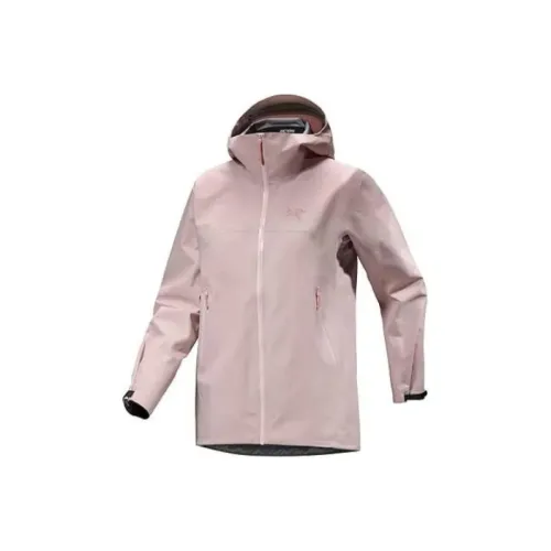 Arcteryx Водонепроницаемый Ветрозащитный Дышащий And Устойчивый к истиранию Ветровка Унисекс Туманный Evening Розовый