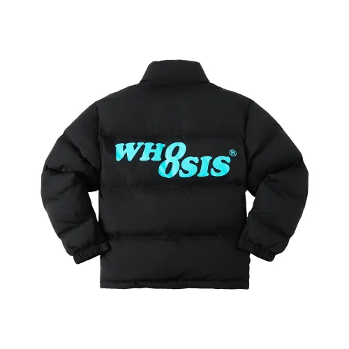 WHOOSIS Черный Синий Унисекс Пуховики