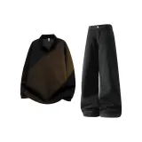 Черный топ + Черные брюки