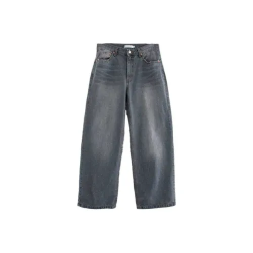 LOWEAR Low Step Шов Градиент Деним Брюки Джинсы Женские