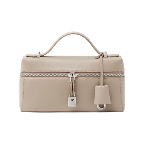 Loro Piana Extra Bag Телячья кожа Сумка через плечо Женская Dove Античное серебро