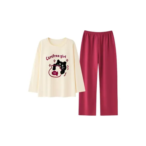 MIMOSA CHUR Счастливый Котенок Женские Пижамные Комплекты