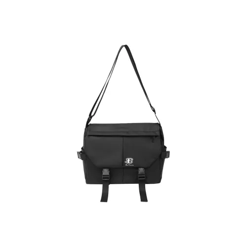 BEN SHERMAN Кожа Мембрана Плечевая сумка Стандартная Унисекс Черный Серый