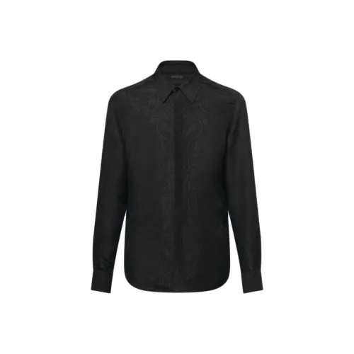 LOUIS VUITTON Мужские черные рубашки