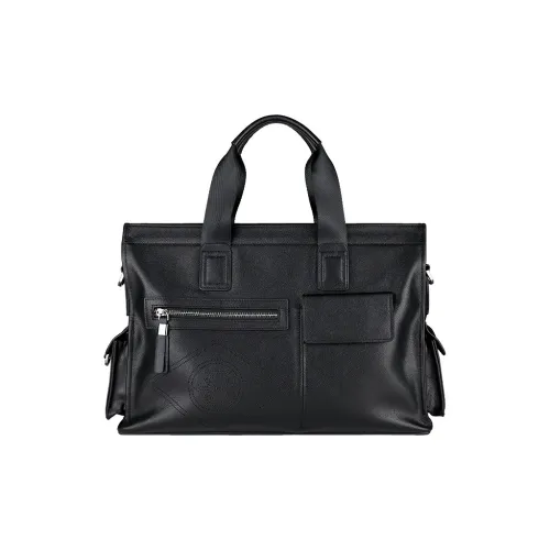 PESASRIE Сумка через плечо из коровьей кожи сумка обычная мужская черная