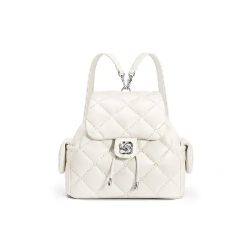 JUST STAR Рюкзак из синтетической кожи женский белый черный кофейный