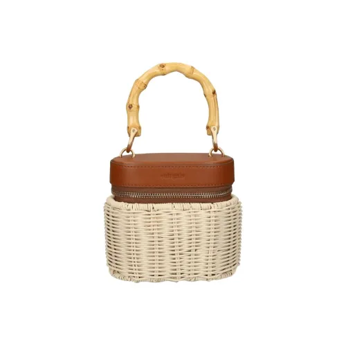 CULT GAIA Сумка через плечо из ротангового волокна с бамбуковым волокном мини-сумка женская коричневый и бежевый