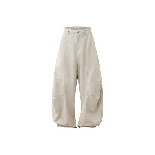 OULUDE Экрю Мужские Карго Брюки