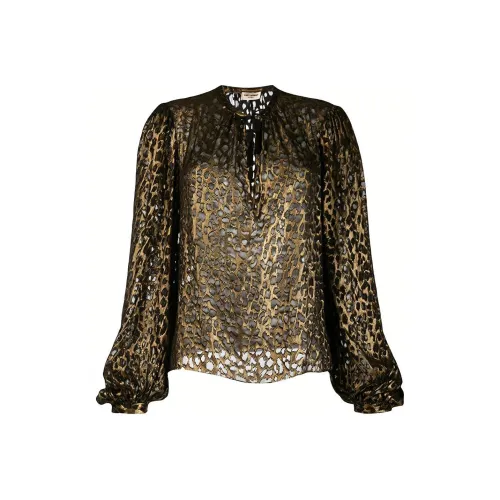 SAINT LAURENT Коричневые Женские Рубашки