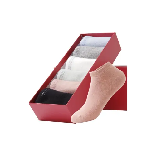 MAXDAVID Розовые 6 пар M78322 Женские носки