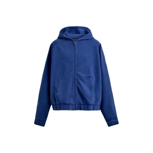 ZARA Темно-синий Синий Мужские Свитшоты