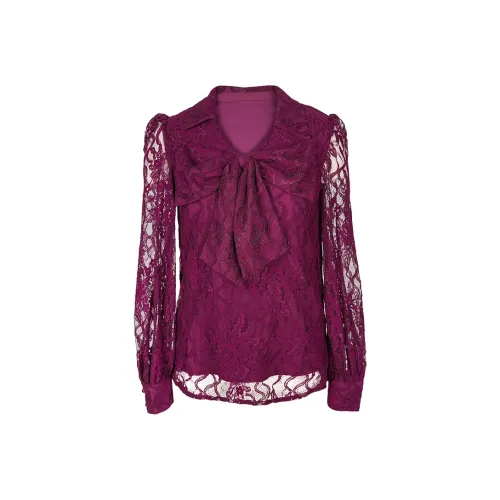 Tang Xi Ягодно-фиолетовый Женские Рубашки