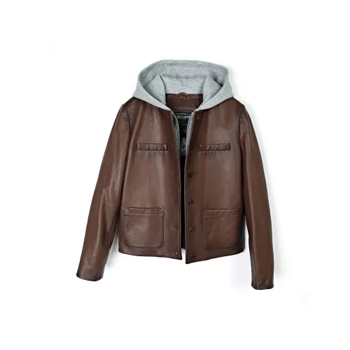 MCS Кофе W6 Женские Кожаные Куртки