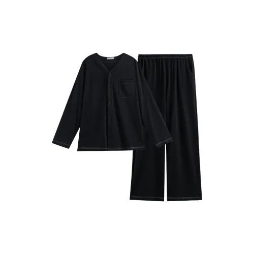 Same Language Пижамный комплект Мужской Розовый Черный