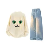 Хаки + Светло-синий