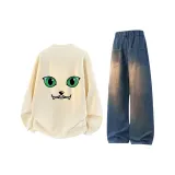 Хаки + Винтажный синий