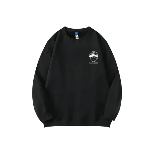 Mo Yan Белый текст Черный [Обычный] Мужские Свитшоты