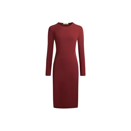 12 STOREEZ Длинное платье с длинными рукавами женское