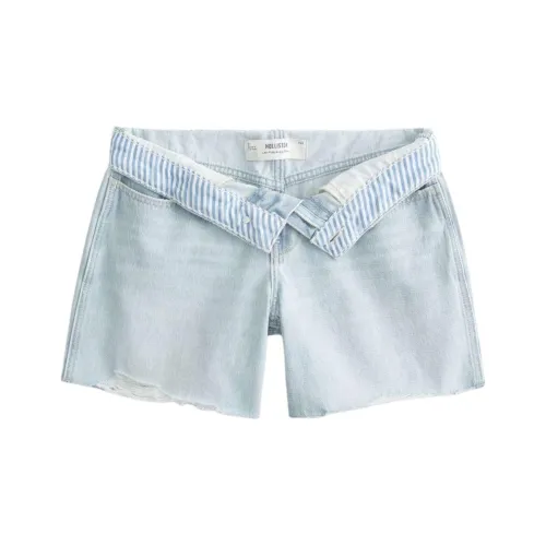 Hollister Светло-Промытые Женские Джинсовые Шорты