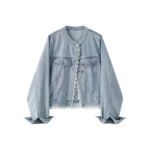 KYKW Синий Женские Джинсовые Куртки