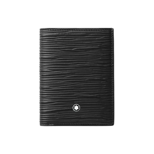 MONTBLANC Kindergarten 4810 Series Кошелек из коровьей кожи Мини Мужской Черный