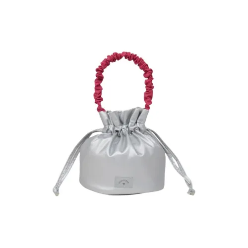 Конверс Синтетическая кожа Сумка Мини Женская Серебряная