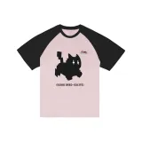 Розовый и черный плечо, радость, кошка