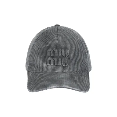 MIU MIU Хлопковые кепки женские серые